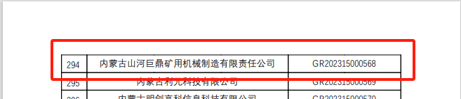 喜报！米兰平台app体育-官方版-米兰电竞直播
巨鼎获国家高新技术企业认定